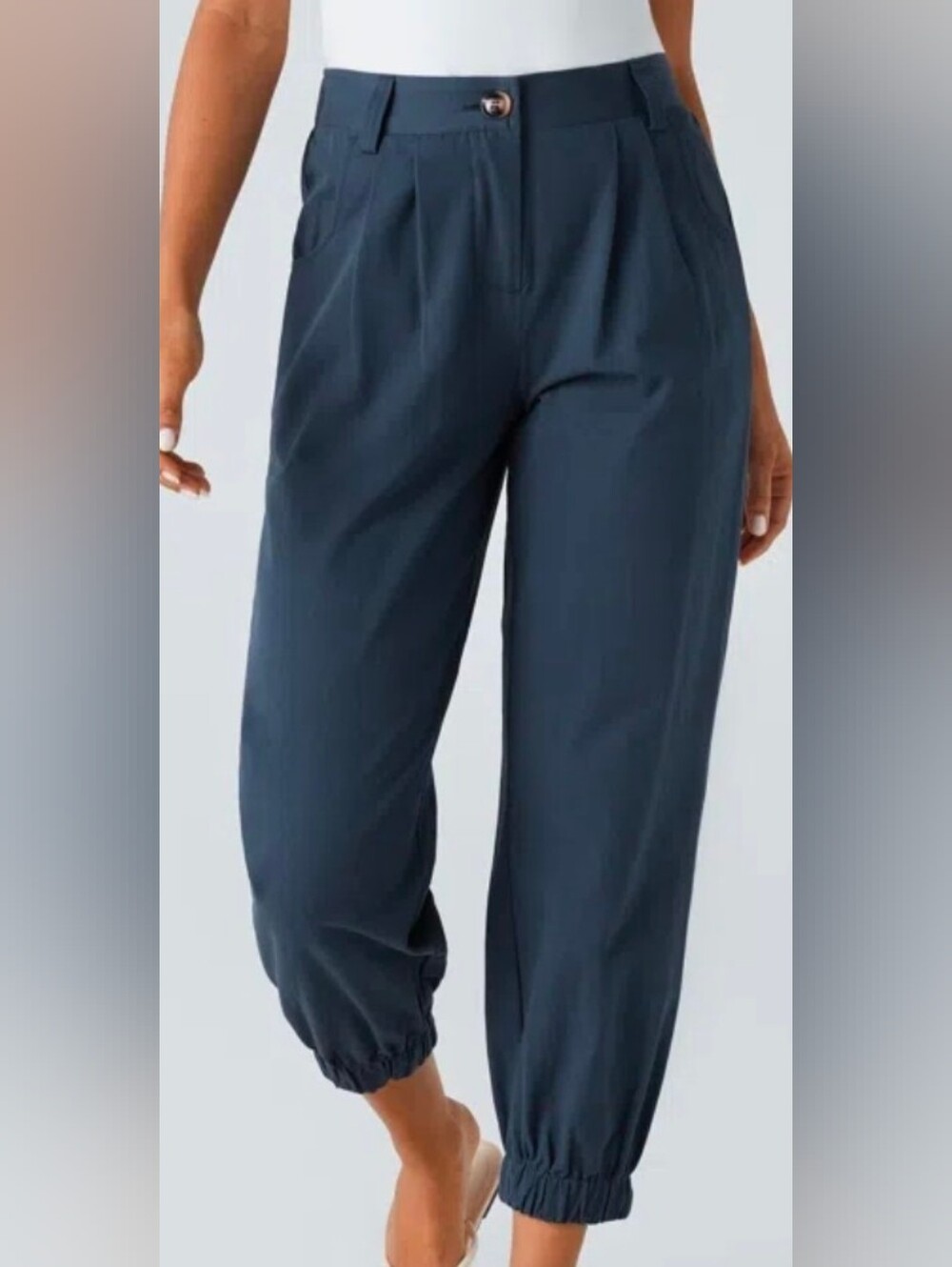 Nwt HALARA 100% Cotton Ankle Joggers - Picture 5 of 9